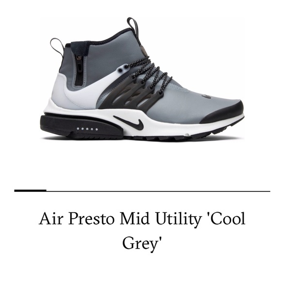 nike air presto mid utility cool grey